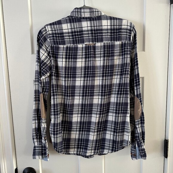 LOGG by H&M Plaid Button-Up Shirt with Elbow Patches - Picture 2 of 4